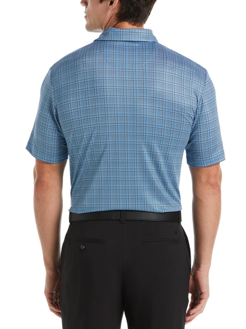 Plaid Golf Polo (Magnetic Blue) 