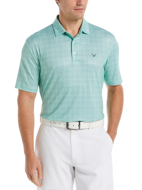 Plaid Golf Polo (Summer Green) 