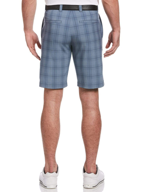 Mens Printed Plaid Short Shorts