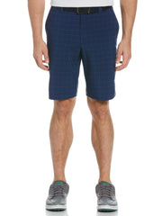 Mens Printed Plaid Short-Shorts-Navy-44-Callaway