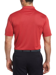 Men's Pro Spin Chevron Jacquard Golf Polo (Teaberry) 