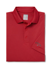 Men's Pro Spin Chevron Jacquard Golf Polo (Teaberry) 