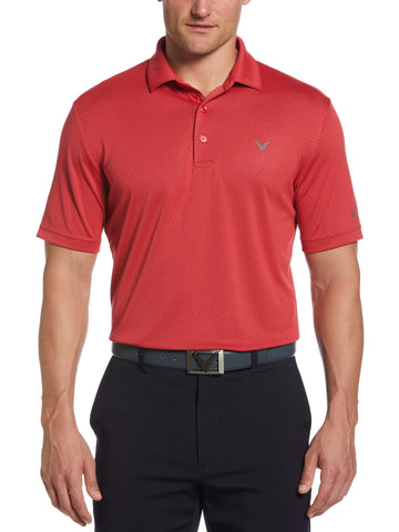 Mens Pro Spin Chevron Jacquard Golf Polo