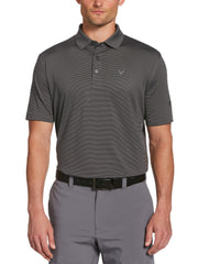 Men's Pro Spin Fine Line Golf Polo (Caviar) 