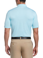 Men's Pro Spin Fine Line Golf Polo (Santorini Blue) 