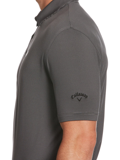 Men's Pro Spin Fine Line Golf Polo (Caviar) 