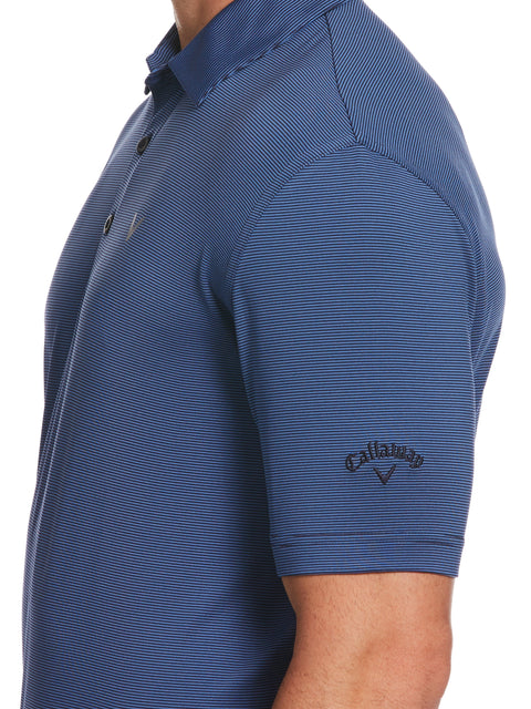 Mens Fine Line Stripe Polo-Polos-Callaway