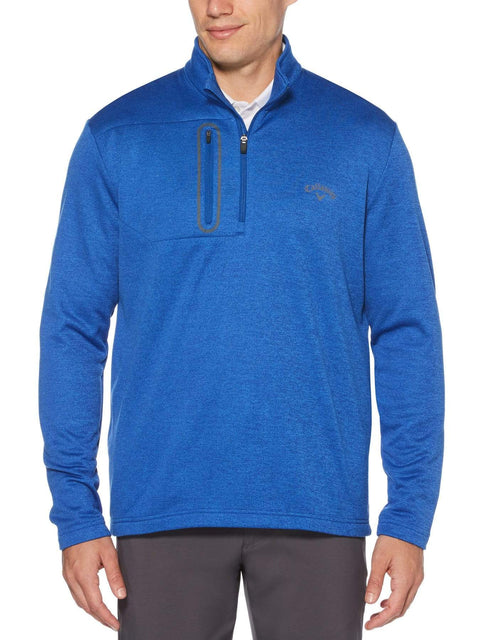 Mens Quarter Zip Pullover with Pocket-Jackets-Surf Heather-XL-Callaway