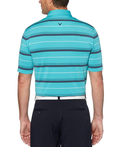 Mens Regimental Herringbone Stripe Polo Polos