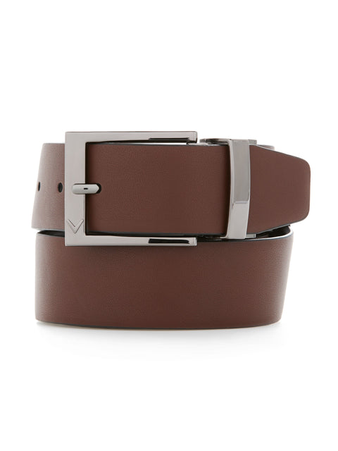 Mens Reversible Belt-Belts-Caviar/Brown-OS-Callaway