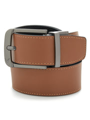 Reversible Leather Golf Belt (Caviar/Brown) 