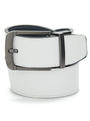 Reversible Leather Golf Belt (Iron Gate/White) 