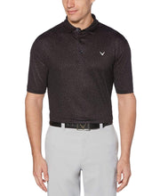 Mens Scramble Print Polo Polos Caviar / L