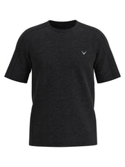 Mens Short Sleeve Heather Crew-Polos-Black Heather-S-Callaway