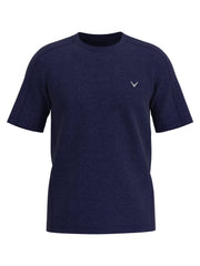 Mens Short Sleeve Heather Crew-Polos-Peacoat Heather-XXXL-Callaway