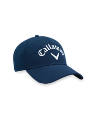 Mens Side Crested Structured Golf Hat-Hats-Navy-OS-Callaway