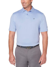 Mens Soft Essential Polo with Chevron Polos Chambray / XL