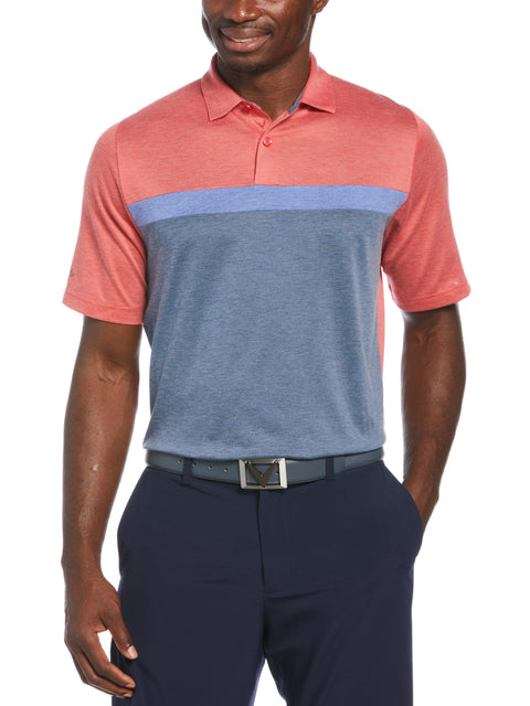 Soft Touch Color Block Golf Polo-Polos-Teaberry Htr-S-Callaway