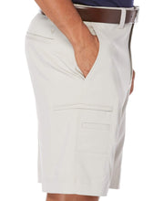 Mens Solid Cargo Short with Active Waistband Shorts