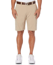 Mens Solid Cargo Short with Active Waistband Shorts Chinchilla / 30