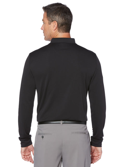 Mens Solid Long Sleeve Polo-Polos-Callaway