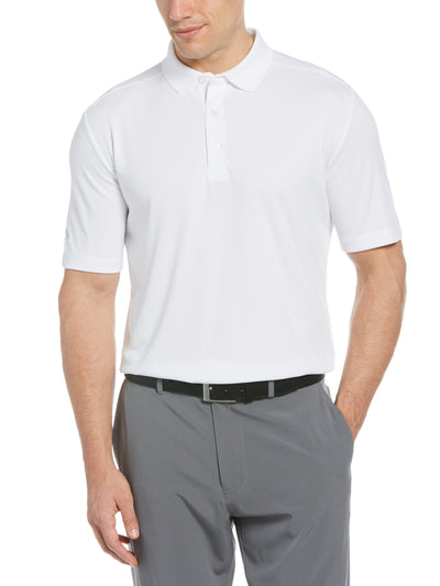 Men's Solid Polo Shirt-Polos-Bright White-L-Callaway