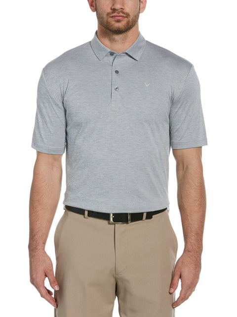 Mens Solid Texture Polo-Polos-Tradewinds Htr-XXXL-Callaway