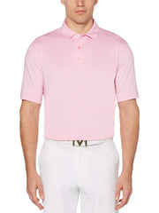 Mens Space Dyed Polo Polos Prism Pink / M