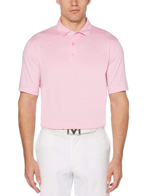 Mens Space Dyed Polo Polos Prism Pink / M