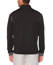 Mens Stitch Print 1/4 Zip Pullover Jackets