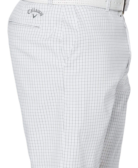 Mens Stretch Mini Gingham Short Shorts