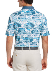 Mens Structured Floral Print Golf Polo-Polos-Callaway