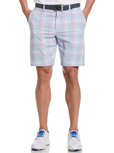 Sun Worn Plaid Ergo Short (Bright White) 