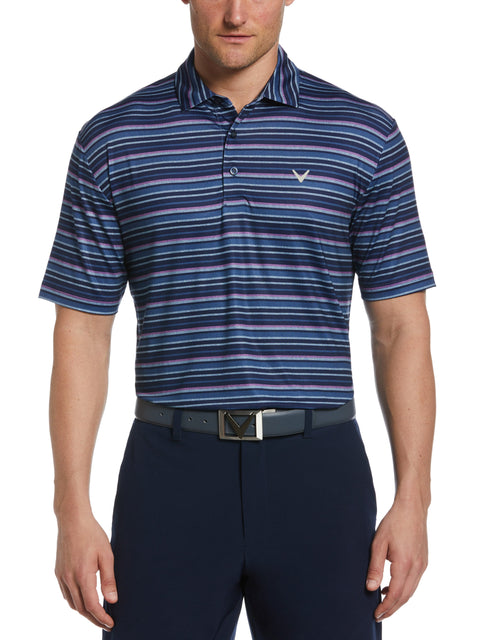 Sun-Worn Stripe Golf Polo (Peacoat) 