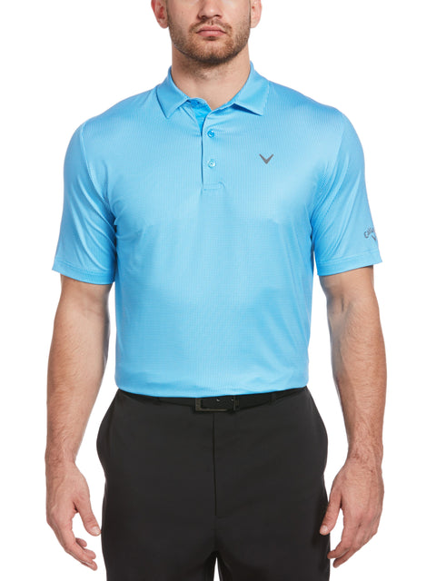 Mens Swing Tech Gingham Printed Golf Polo (Spring Break) 