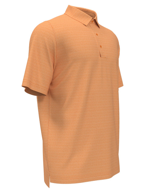 Mens Swing Tech Ventilated Heather Jacquard Golf Polo Shirt (Bird Of Paradise Htr) 