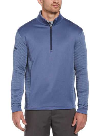 Mens Swing Tech™ Full Zip Fleece Golf Jacket-Jackets-Gray Blue-XL-Callaway