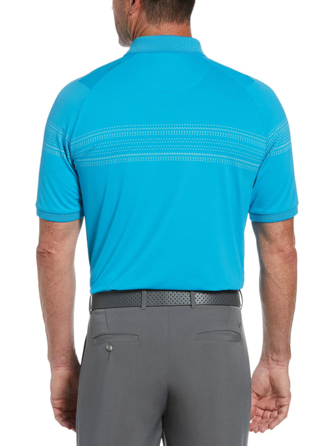 Mens Swing Tech Birdseye Racer Stripe Golf Polo-Polos-Callaway