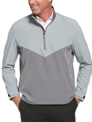 Mens Swing Tech™ Blocked 1/4 Zip Windbreaker