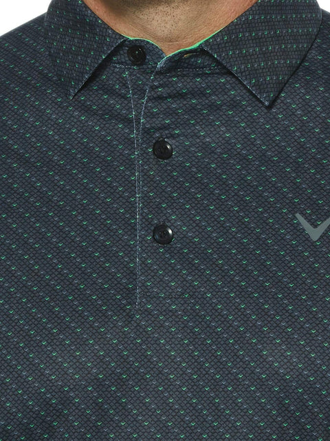 Mens Swing Tech Chev Print Polo-Polos-Callaway Apparel