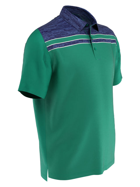 Mens Swing Tech Engineered Chevron Print Jacquard Golf Polo-Polos-Callaway