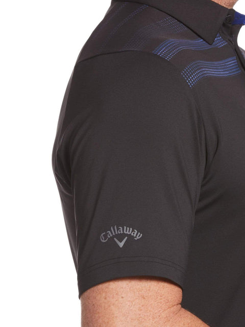 Mens Swing Tech Engineered Texture Stripe Polo-Polos-Callaway