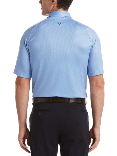 Mens Swing Tech Gingham Printed Golf Polo-Polos-Callaway Apparel