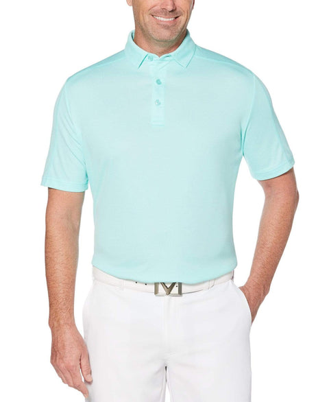 Mens Swing Tech Jacquard Polo Polos Aruba Blue / L