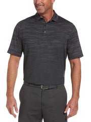 Mens Swing Tech Marled Fading Geo Print Golf Polo-Polos-Asphalt-XXXL-Callaway