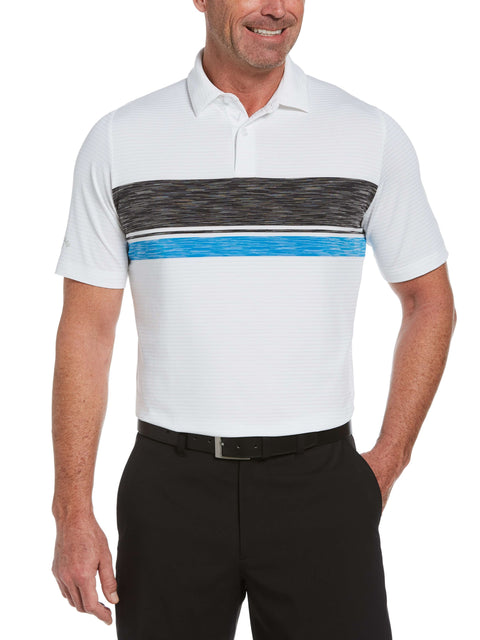 Mens Swing Tech Marled Ottoman Golf Polo-Polos-Bright White-XXXL-Callaway