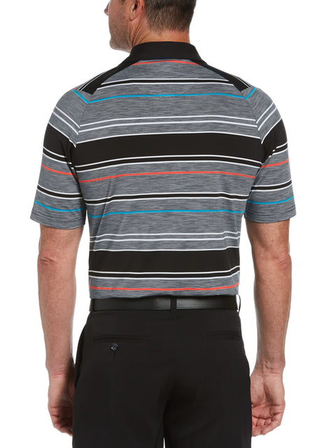 Mens Swing Tech Marled Texture Stripe Golf Polo-Polos-Callaway