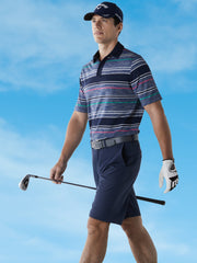 Mens Swing Tech™ Marled Texture Stripe Polo-Polos-Callaway