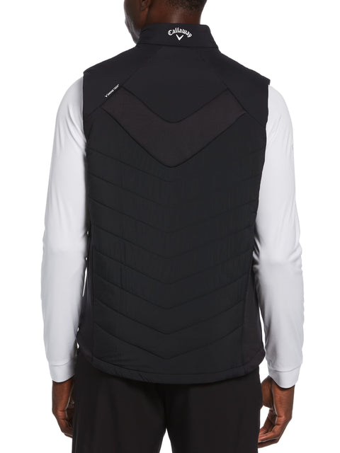 Mens Swing Tech Puffer Golf Vest (Caviar) 