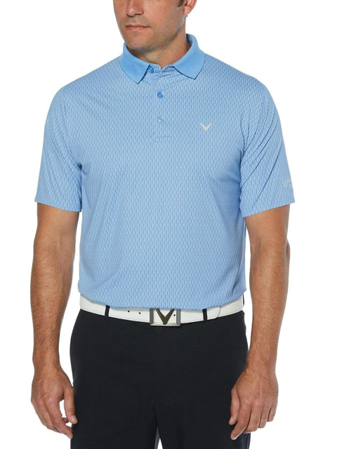 Mens Swing Tech Tee Print Polo-Polos-Cornflower Blue-XXL-Callaway Apparel